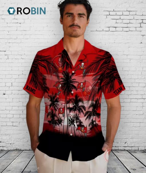 Tampa Bay Buccaneers Sunset Scene Hawaiian Shirt