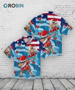 Tampa Bay Buccaneers Surfing Santa Hawaiian Shirt
