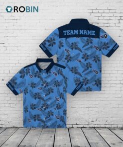 Tennessee Titans Botanical Hawaiian Shirt Tennessee Titans Botanical Hawaiian Shirt