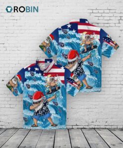 Tennessee Titans Surfing Santa Hawaiian Shirt