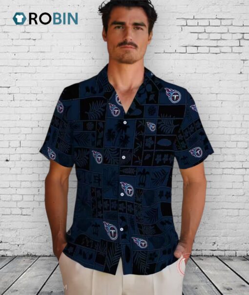 Tennessee Titans Tropical Patchwork Hawaiian Shirt