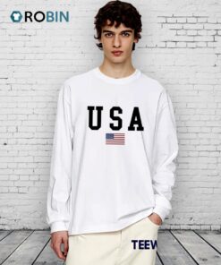 Usa Flag Print Shirt