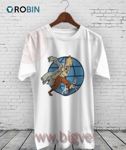 Vintage 90s Tintin Adventure Shirt