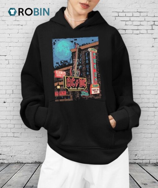 Ac Dc Power Up Tour 2025 Nashville Nashville Pwr Up Tour Poster At Nissan Stadium Nashville Tn On May 20th 2025 Shirt