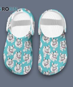 Adorable French Bulldog Blue Clogs, Perfect Gift for Dog Mom & Dog Dad