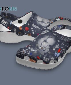 Aesthetic Beautiful Lana Del Rey Dark Mode Music Crocs for Men, Women, Kid