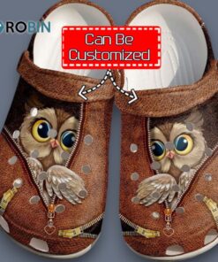 Animal   Owl Zipper Clog Shoes For Men And Women