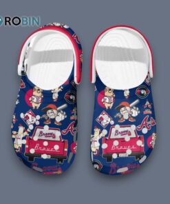 Atlanta Braves MLB Baseball Team Sport 3D Printed Crocs