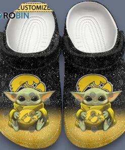 Baby Yoda And Iowa Hawkeyes NCAA Sport Classic Crocs