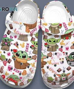 Baby Yoda Happy Valentine Xoxo Classic Crocs