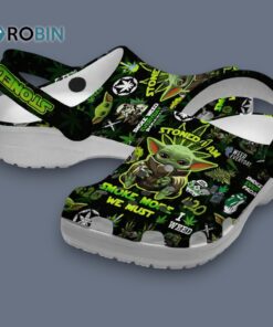 Baby Yoda Smoke 420 Weed Star Wars Classic Crocs