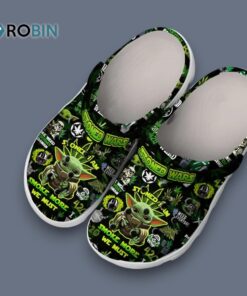 Baby Yoda Smoke 420 Weed Star Wars Classic Crocs