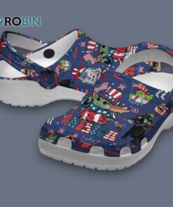 Baby Yoda Star Wars American Blue Classic Crocs