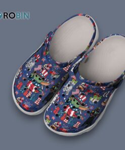 Baby Yoda Star Wars American Blue Classic Crocs