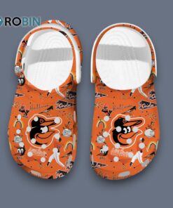 Baltimore Orioles MLB Orange 3D Printed Crocs