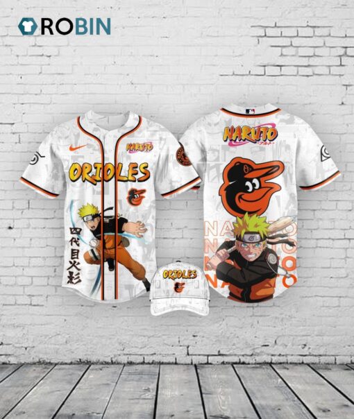 Baltimore Orioles MLB x Naruto Baseball Jersey Shirt Style Editions Limited