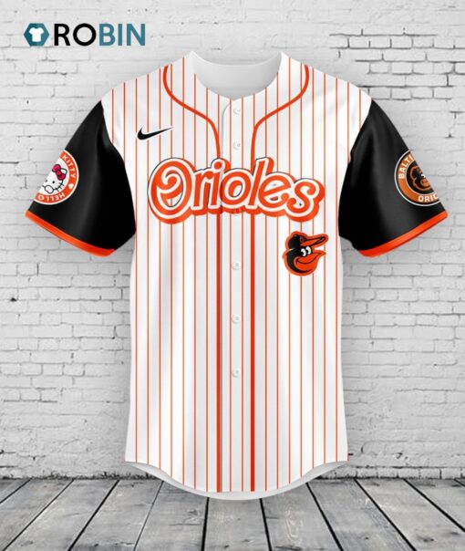 Baltimore Orioles x Hello Kitty Special Edition Game Night Baseball Jersey Shirt Style
