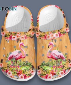 Beautiful Design Flamingo Floral Pattern 3D Printed Crocs Beautiful Design Flamingo Floral Pattern 3D Printed Crocs