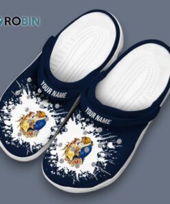 Beauty And The Beast Splatter Graphics 3D Printed Crocs Shoes Beauty And The Beast Splatter Graphics 3D Printed Crocs Shoes