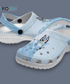 Bluey Geometric Background Classic Crocs