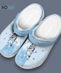 Bluey Geometric Background Classic Crocs