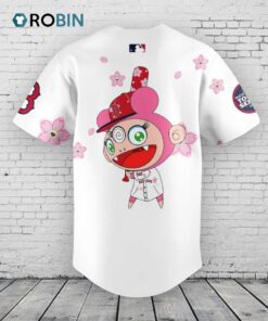 Boston Red Sox Takashi Murakami x MLB World Tour Tokyo Series White Baseball Jersey Shirt Style Boston Red Sox Takashi Murakami x MLB World Tour Tokyo Series White Baseball Jersey Shirt Style