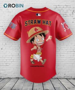 Boston Red Sox x One Piece Night Baseball Jersey Shirt Style Boston Red Sox x One Piece Night Baseball Jersey Shirt Style