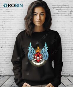 Burning Heart Design Shirt