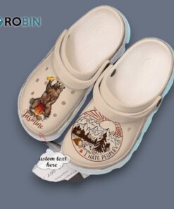 Camping Personalized I Hate People clog Shoes
