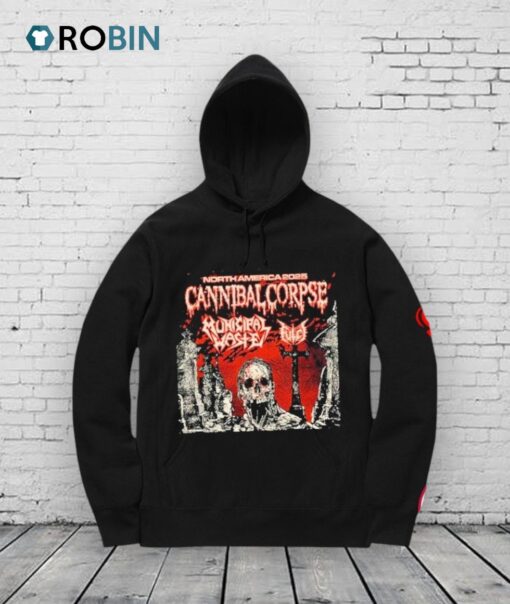 Cannibal Corpse North America Tour 2025 With Municipal Waste And Fulci Dates Shirt