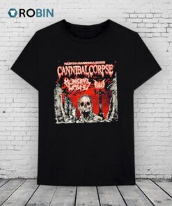 Cannibal Corpse North America Tour 2025 With Municipal Waste And Fulci Dates Shirt
