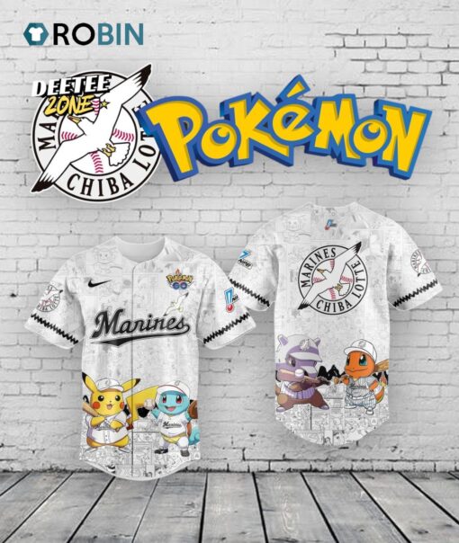 Chiba Lotte Marines x Pokémon Go 2025 Limited Edition Baseball Jersey Shirt Style