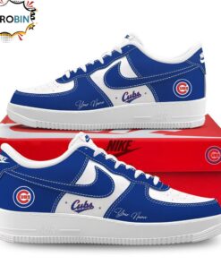 Chicago Cubs Customized Air Force Sneaker Shoes