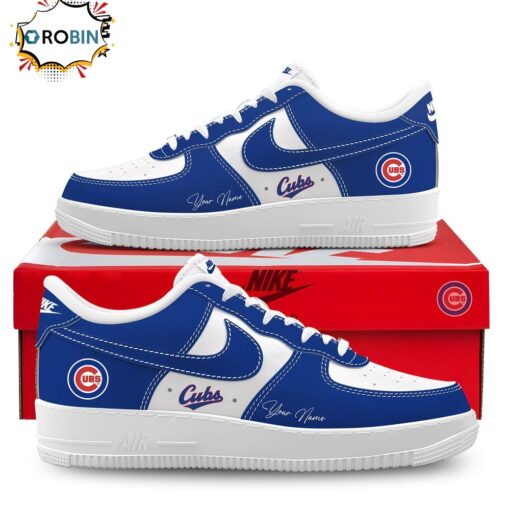 Chicago Cubs Customized Air Force Sneaker Shoes