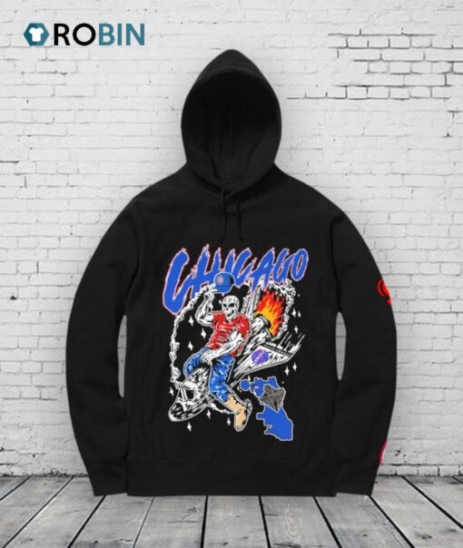 Chicago Cubs X Warren Lotas Swole Skeleton Planet Shirt