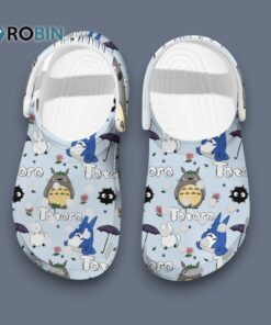 Chilling Blue Shoes Totoro Next Door Ghibli Anime Clogs For Kids