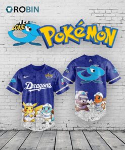 Chunichi Dragons x Pokémon Go 2025 Limited Edition Baseball Jersey Shirt Style