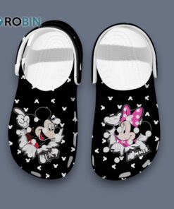 Classic Black Slippers Mickey & Minnie Cartoon Classic Crocs Classic Black Slippers Mickey & Minnie Cartoon Classic Crocs