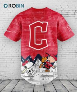 Cleveland Guardians 75th Anniversary of Peanuts Baseball Jersey Shirt Style Cleveland Guardians 75th Anniversary of Peanuts Baseball Jersey Shirt Style