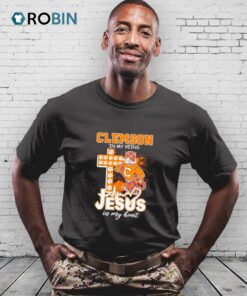 Clemson In My Veins Jesus In My Heart Mascot Shirt Clemson In My Veins Jesus In My Heart Mascot Shirt