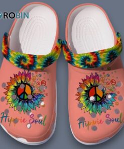 Colorful Hippie Soul Flower Classic 3D Printed Crocs