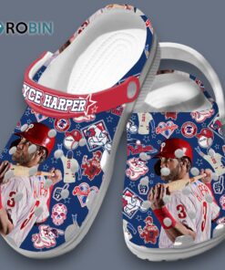 Cool Bryce Harper Philadelphia Phillies MLB Team Clogs Shoes