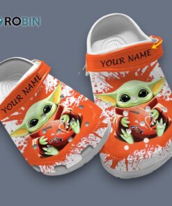 Custom Name Baby Yoda Cincinnati Bengals Nfl Classic Crocs