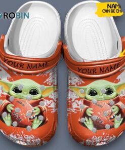 Custom Name Baby Yoda Cincinnati Bengals Nfl Classic Crocs