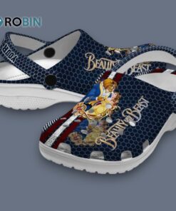 Custom Name Beauty And The Beast Contrasting Stripes Classic Crocs