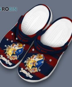 Custom Name Beauty And The Beast Paint Splatter Graphics Classic Crocs