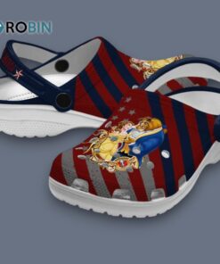 Custom Name Beauty And The Beast Star Spangled Graphic Classic Crocs