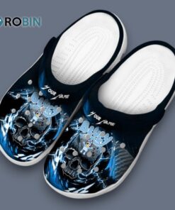 Custom Name Bluey Gothic Skull Classic Crocs