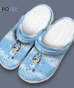 Custom Name Bluey Paint Splatter Graphics Classic Crocs Custom Name Bluey Paint Splatter Graphics Classic Crocs