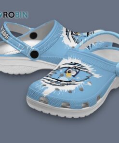 Custom Name Bluey Splash Motif Background Classic Crocs